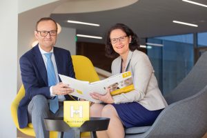 Die Geschäftsführung des Hilfswerks Salzburg: Mag. Hermann F. Hagleitner MBA und Mag. Daniela Gutschi